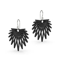black with silver ear wire