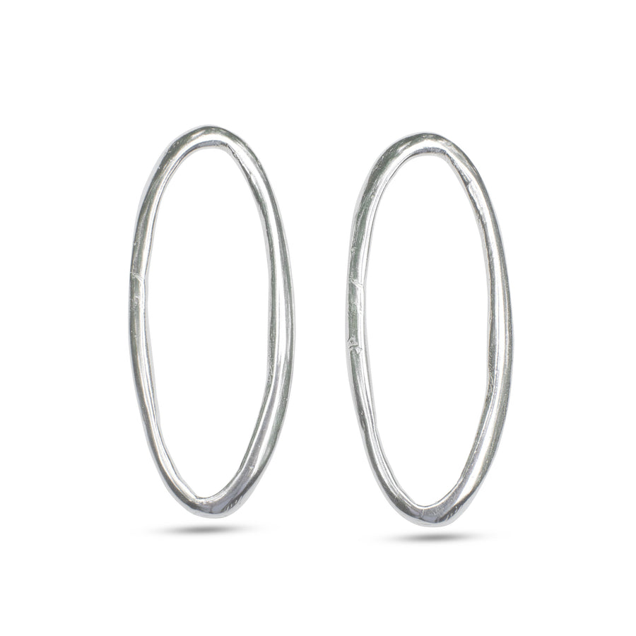 Organic Oval Earrings