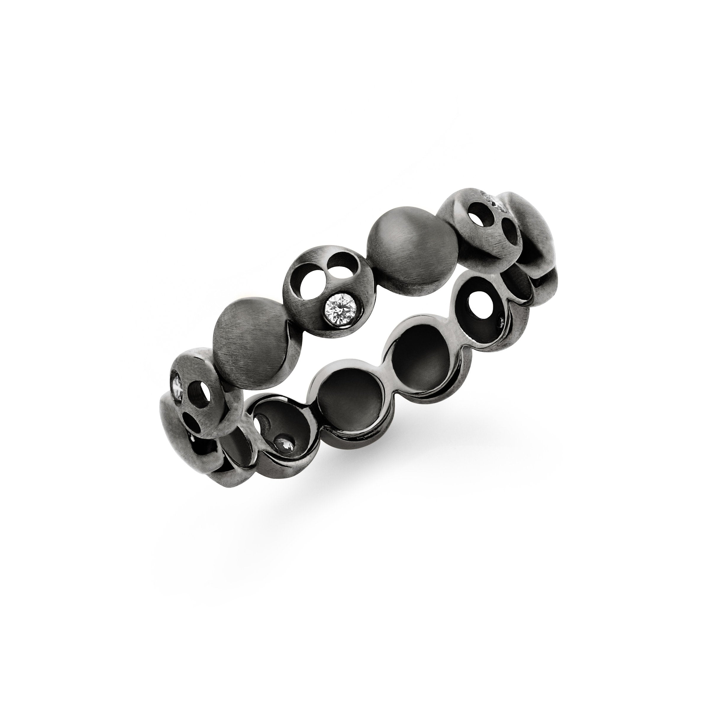 Black Rhodium-Plated Sterling Silver