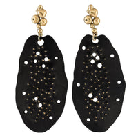 Black Cypress Statement Earrings