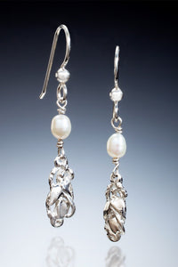 Leaf Trio Earrings with Pearls | Photo by Ralph Gabriner
