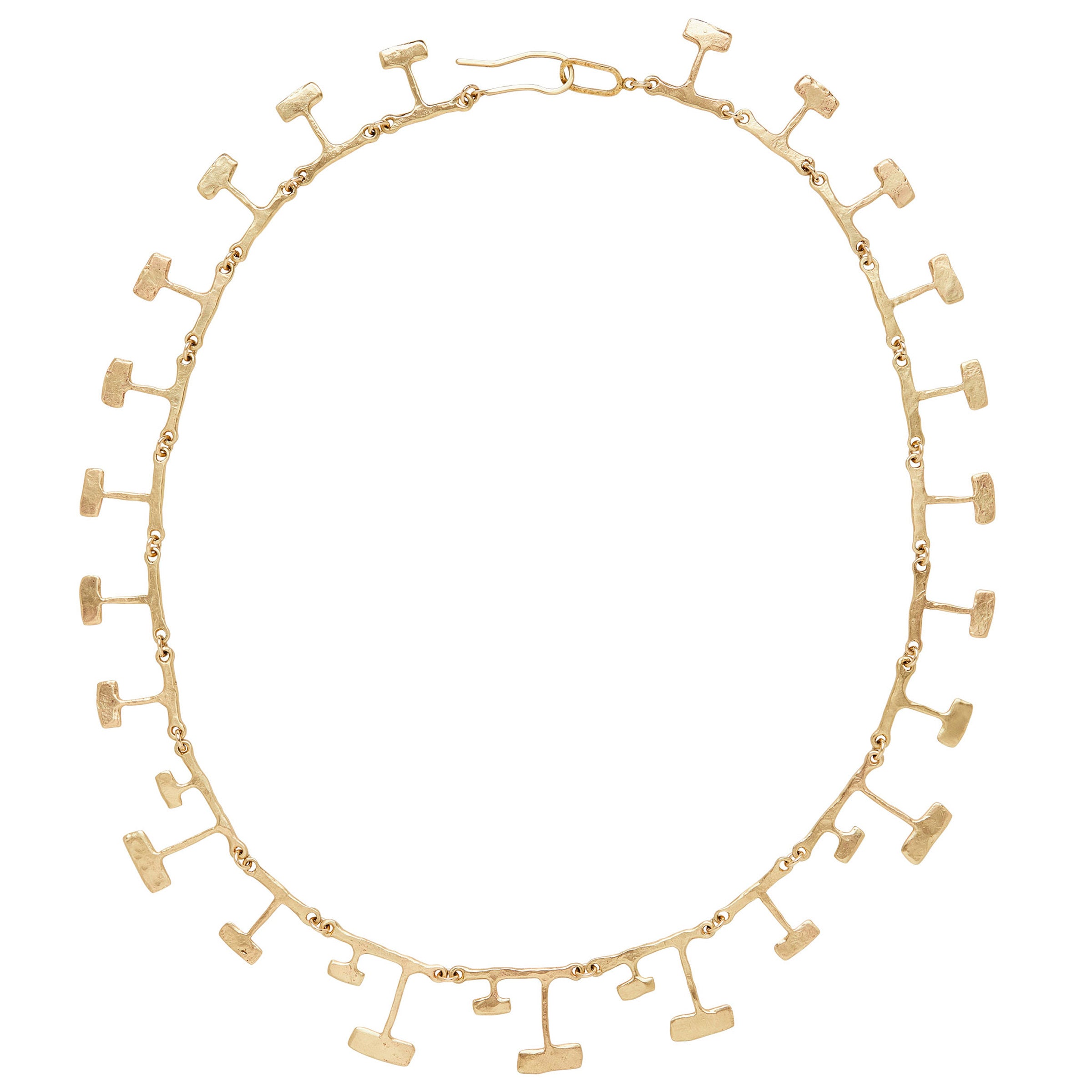 Mondrian Bronze Necklace