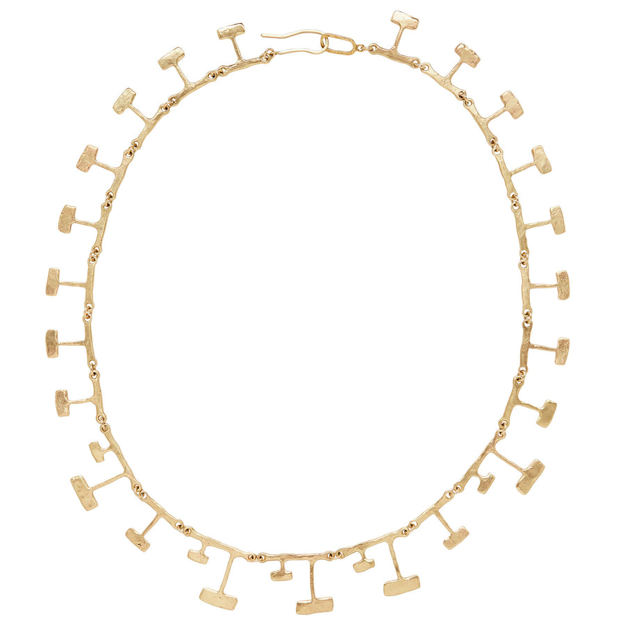 Mondrian Bronze Necklace