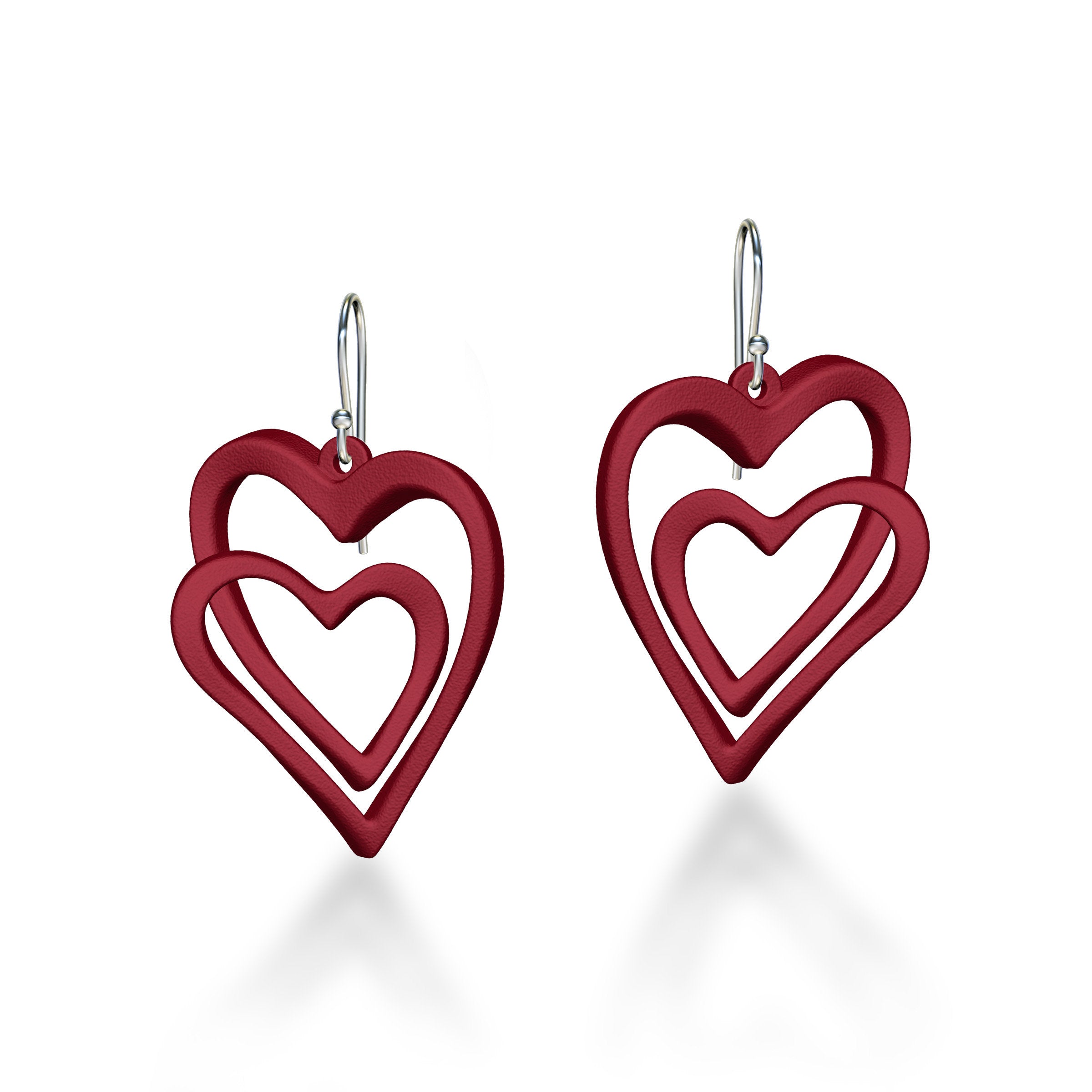 Big Infinity Heart Earrings