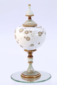 Miniature Crystalline White Jar