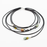 Agate and Lemon Jade Necklace