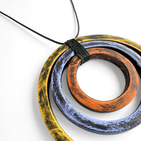 Yellow, Periwinkle & Orange