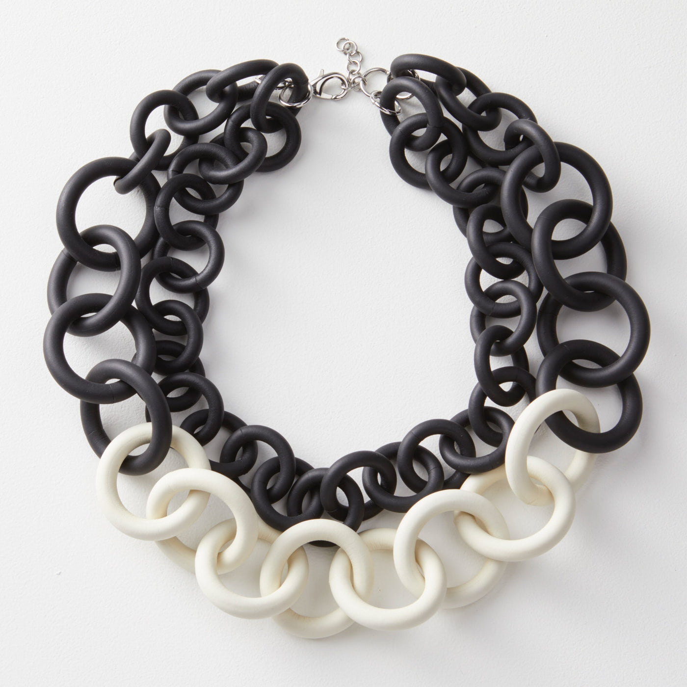 Bicolor Double Strand Necklace
