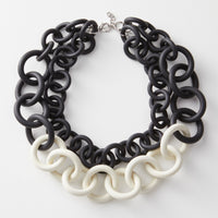 Bicolor Double Strand Necklace
