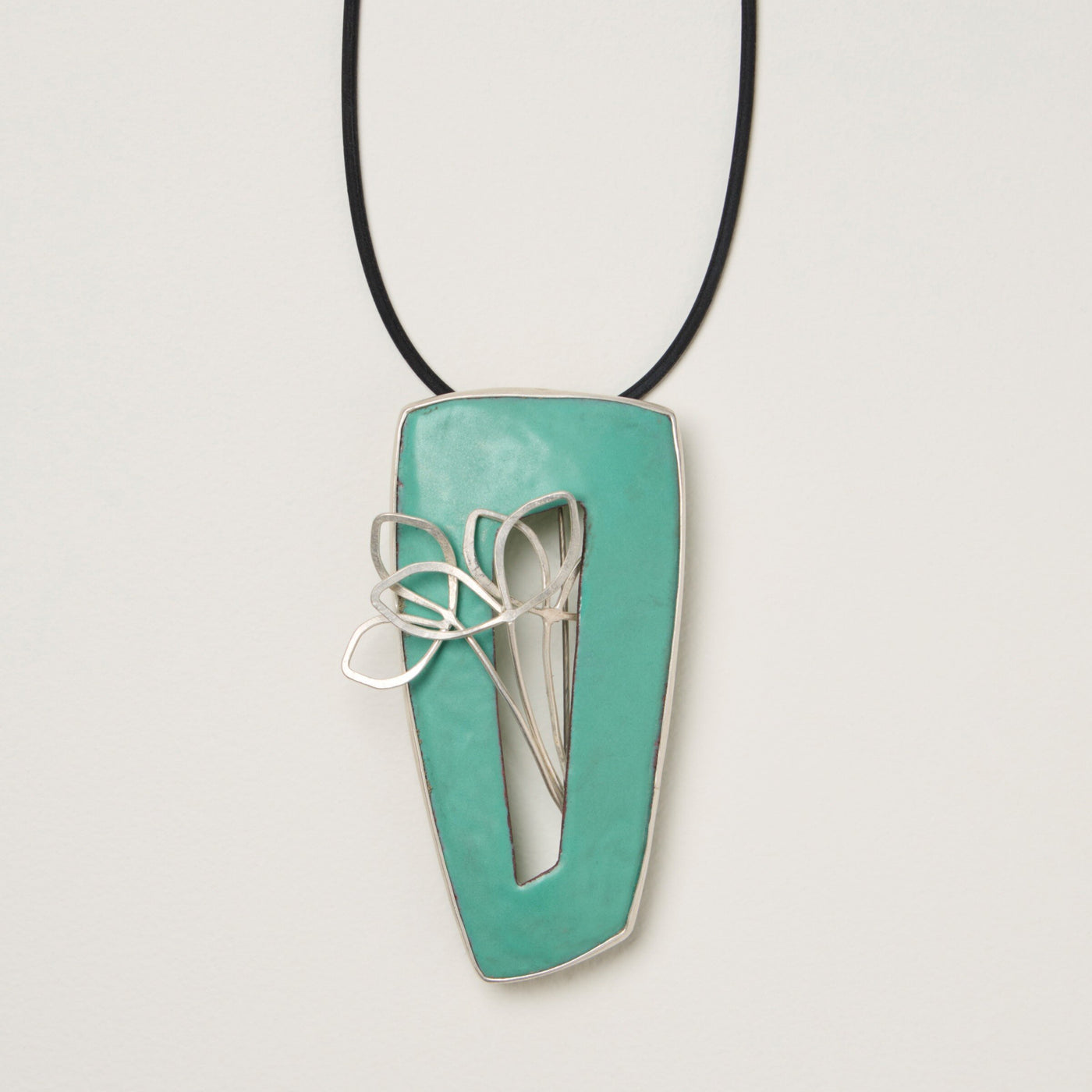 Aqua Sprouts Brooch & Pendant