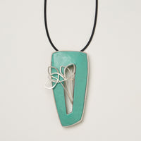 Aqua Sprouts Brooch & Pendant