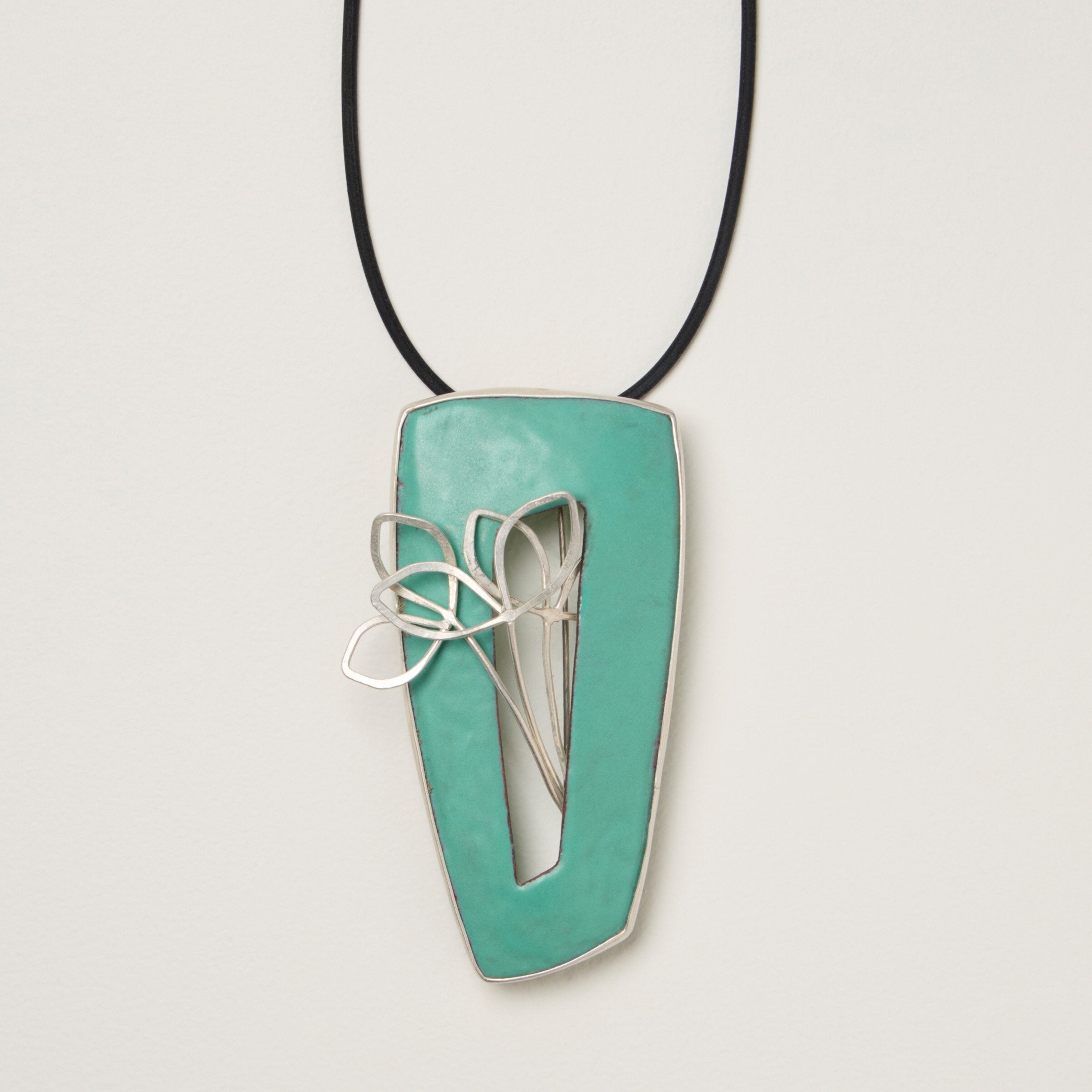 Aqua Sprouts Brooch & Pendant