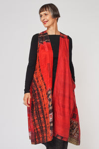 Back Pleated Maxi Vest #4