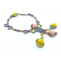 Bird of Fire Beaded Necklace
