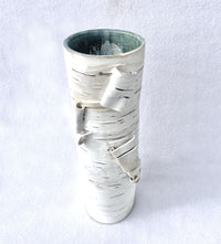 Birch Motif Vase with Green I