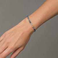 Tanzanite, Sapphire & Gold Gemstone Bracelet