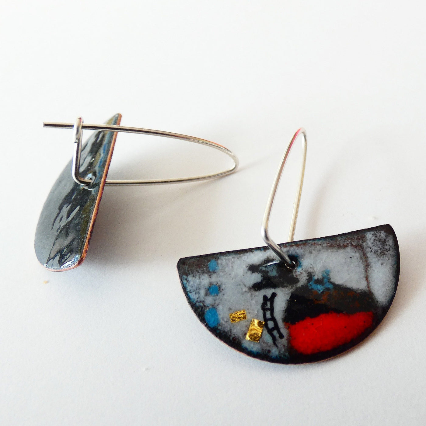 Red House in the Red Hour Earrings