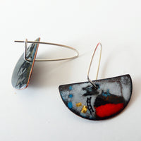 Red House in the Red Hour Earrings