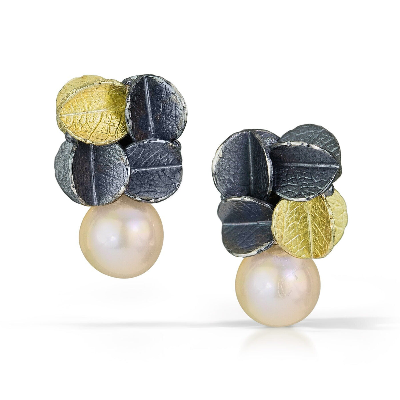 Cube Urban Cluster Pearl Earrings