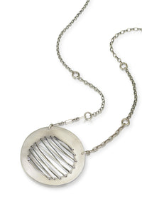 silver wire stitching