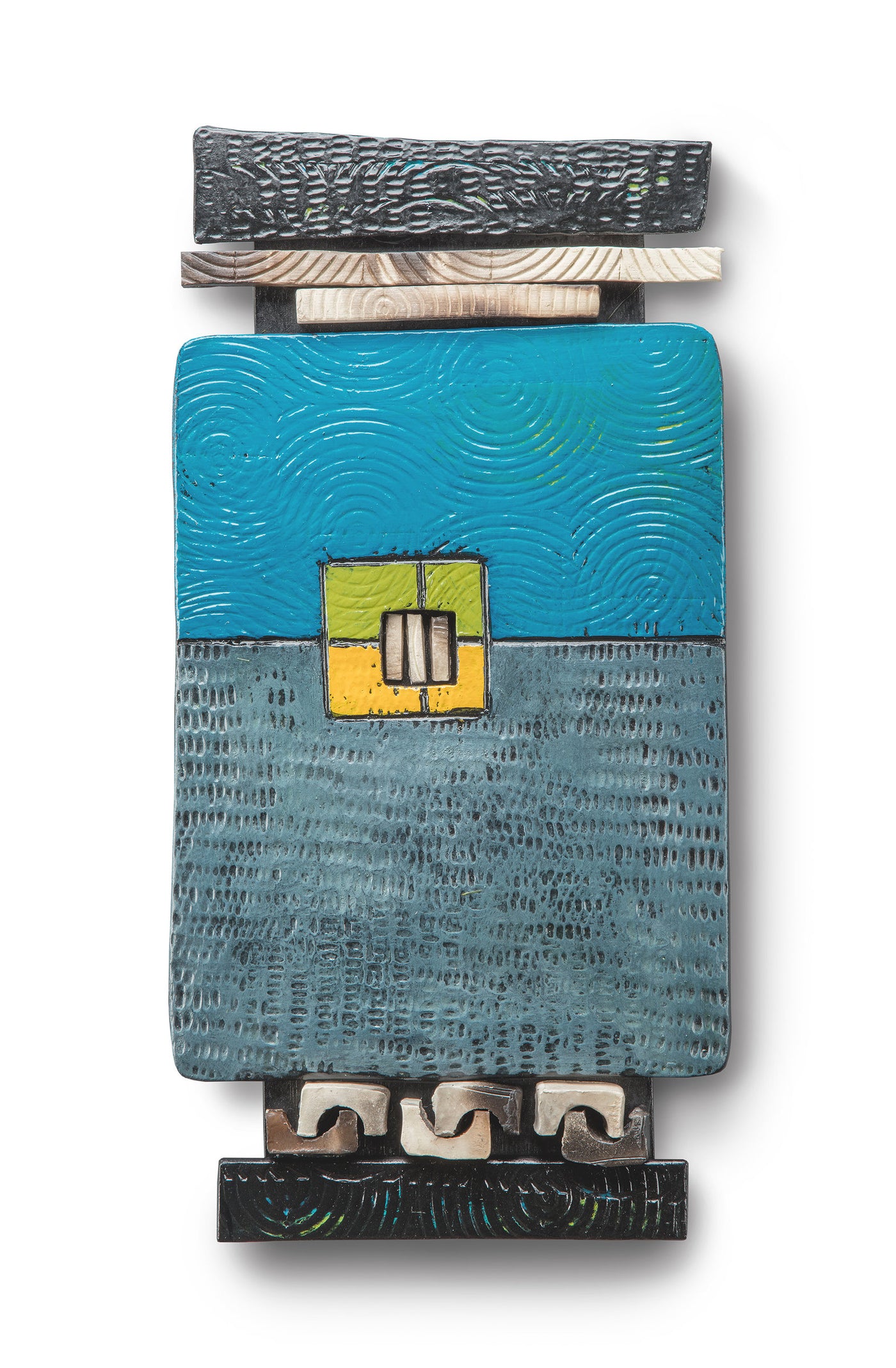 Blue, Green, and Yellow Tile Shard