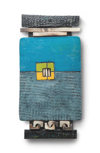 Blue, Green, and Yellow Tile Shard