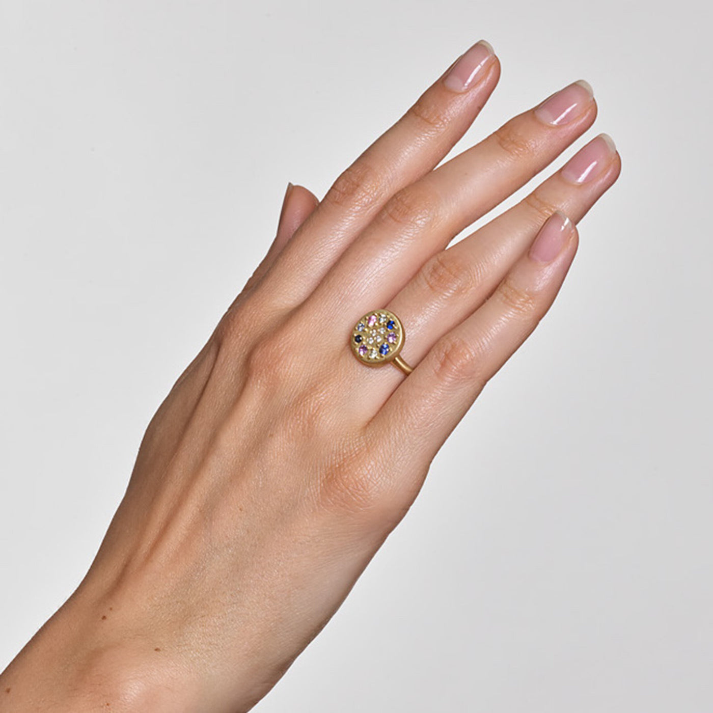 Sapphire Circle Ring