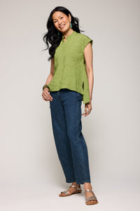 Olive Mini Stripe