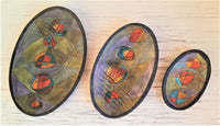 Time & Space Oval Bowls, Large, Medium, Small