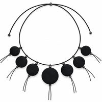 Monochromatic Italian Silk Reversible Necklace