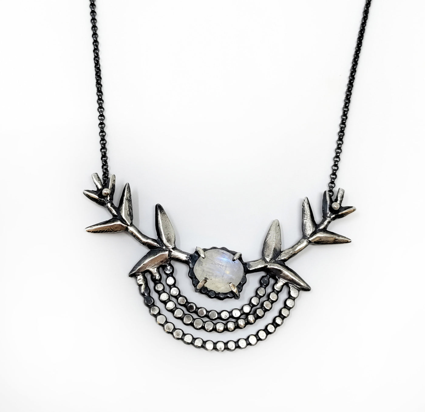 Moonstone Branch Necklace