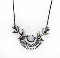 Moonstone Branch Necklace