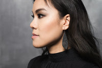 Harper Feather Drop Earrings