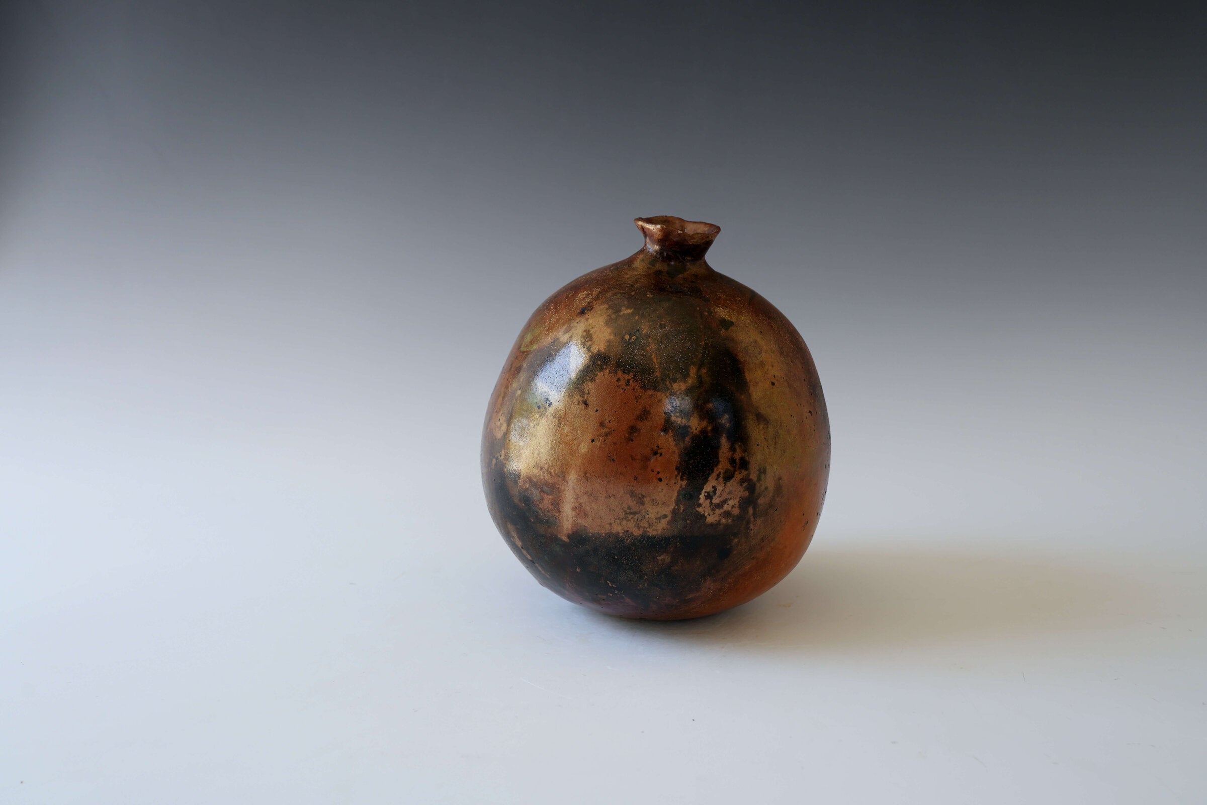 Inferno Moon Porcelain Vessel