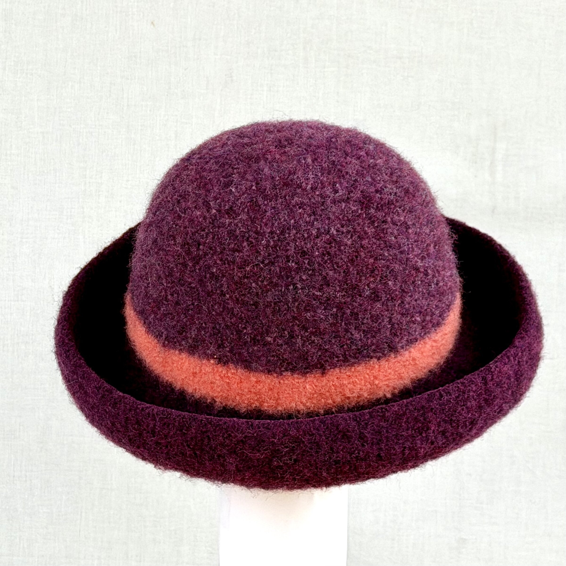 Striped Felt Hat