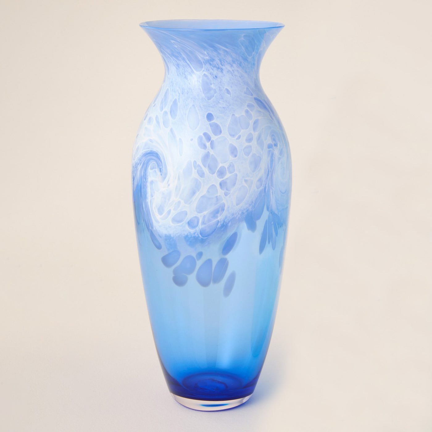 Large Tidal Blue Vase