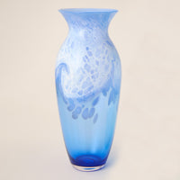 Large Tidal Blue Vase