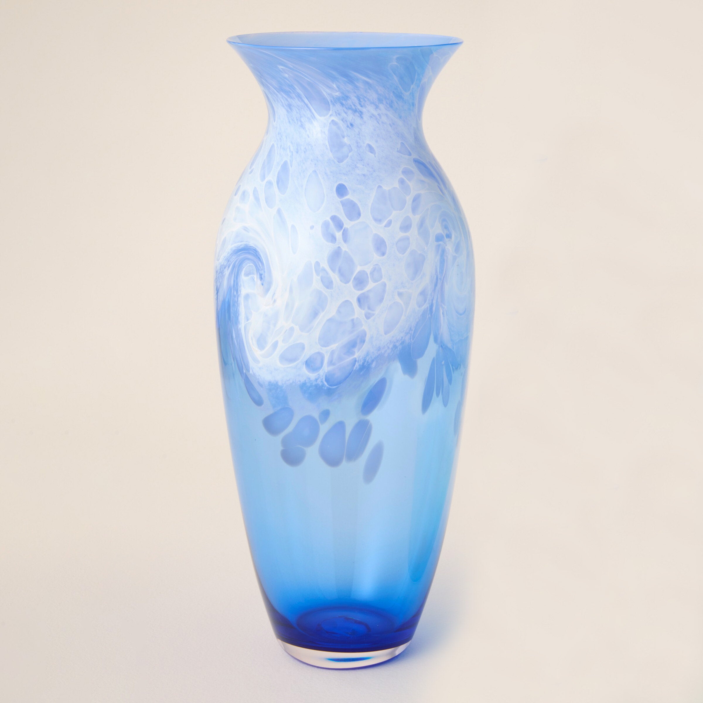 Large Tidal Blue Vase