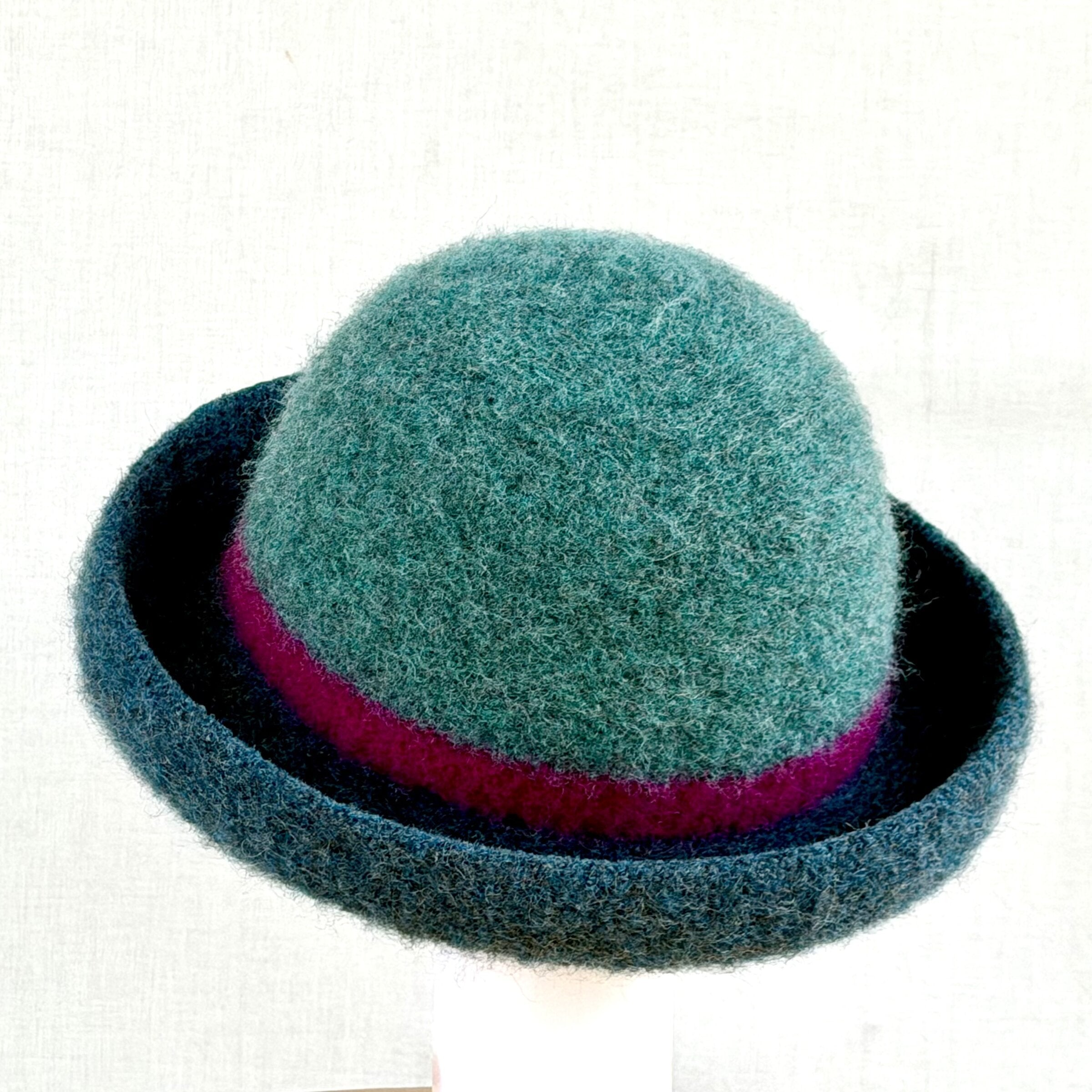Striped Felt Hat
