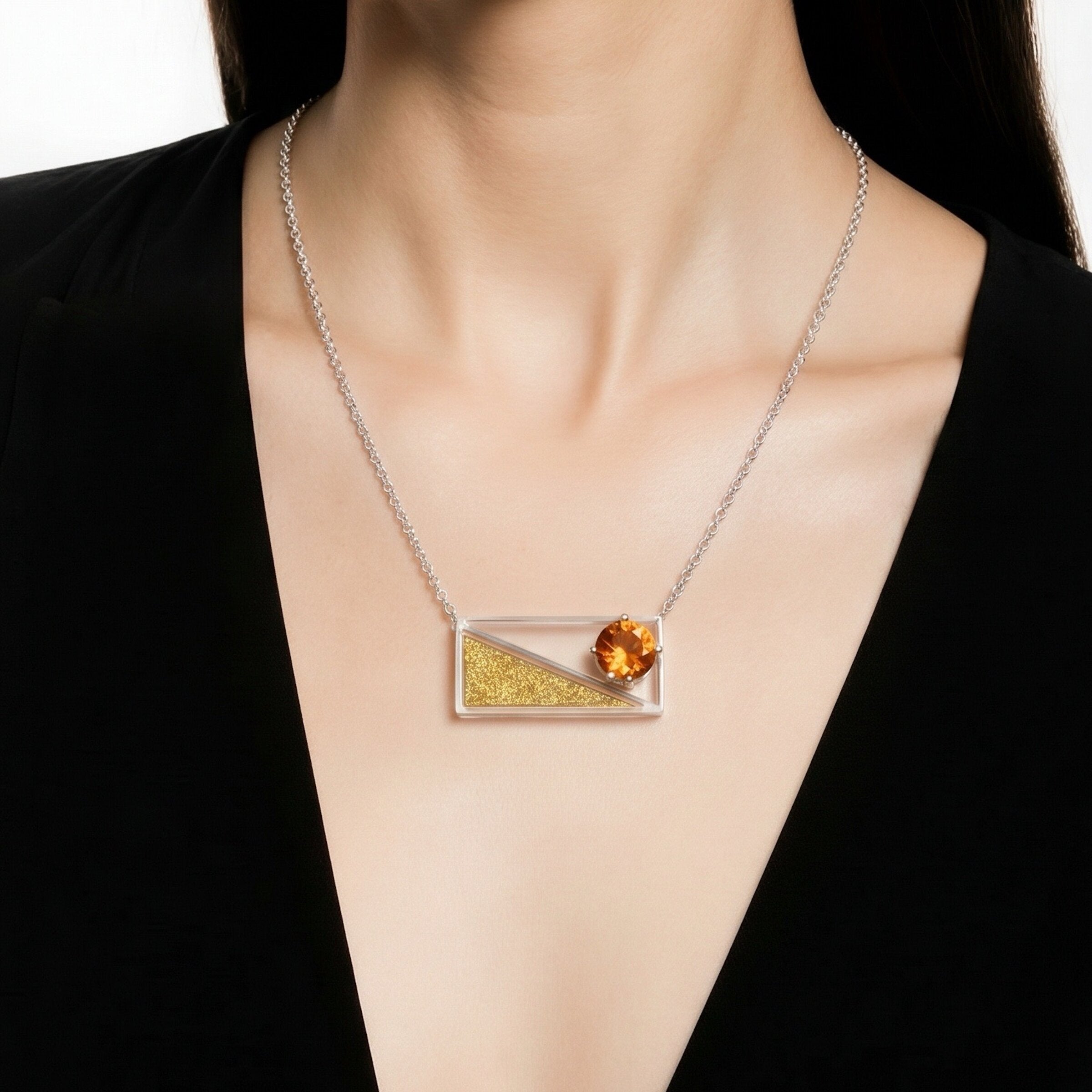 Captured Triangle Pendant II