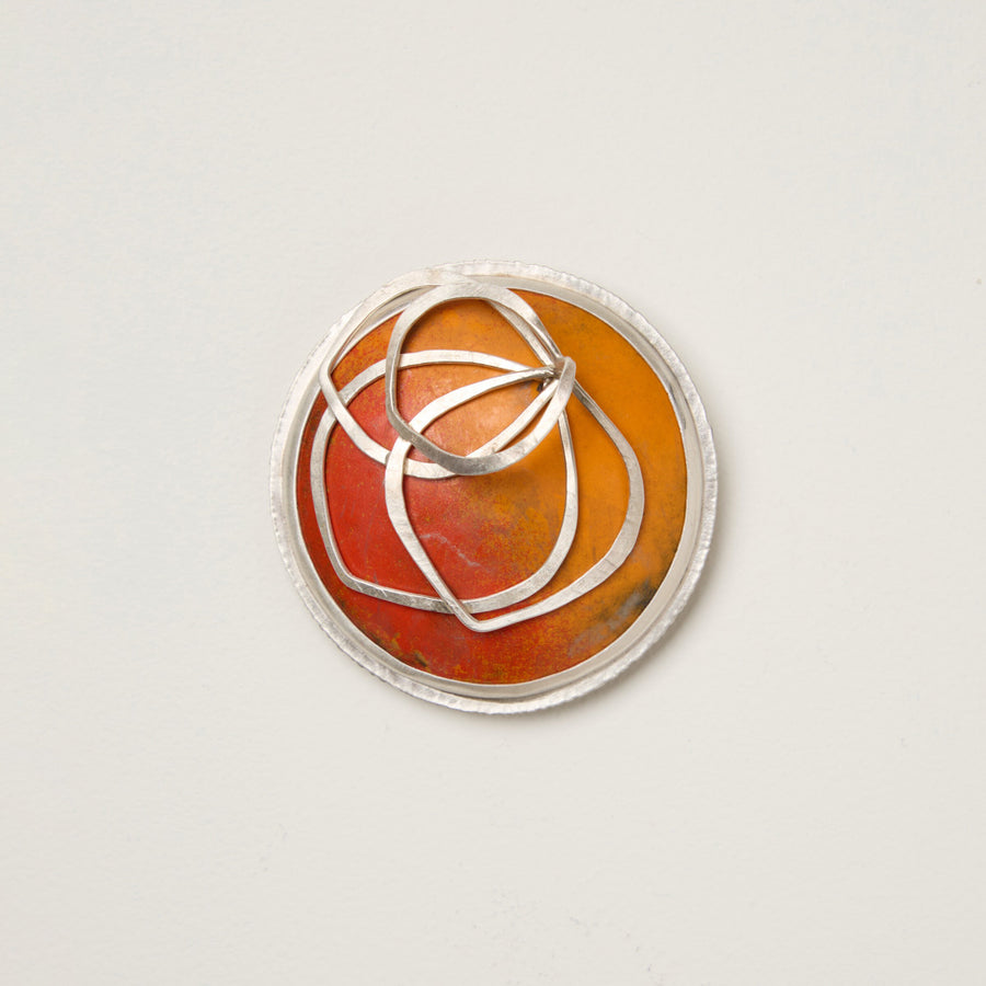 Sunset Petal Brooch & Pendant