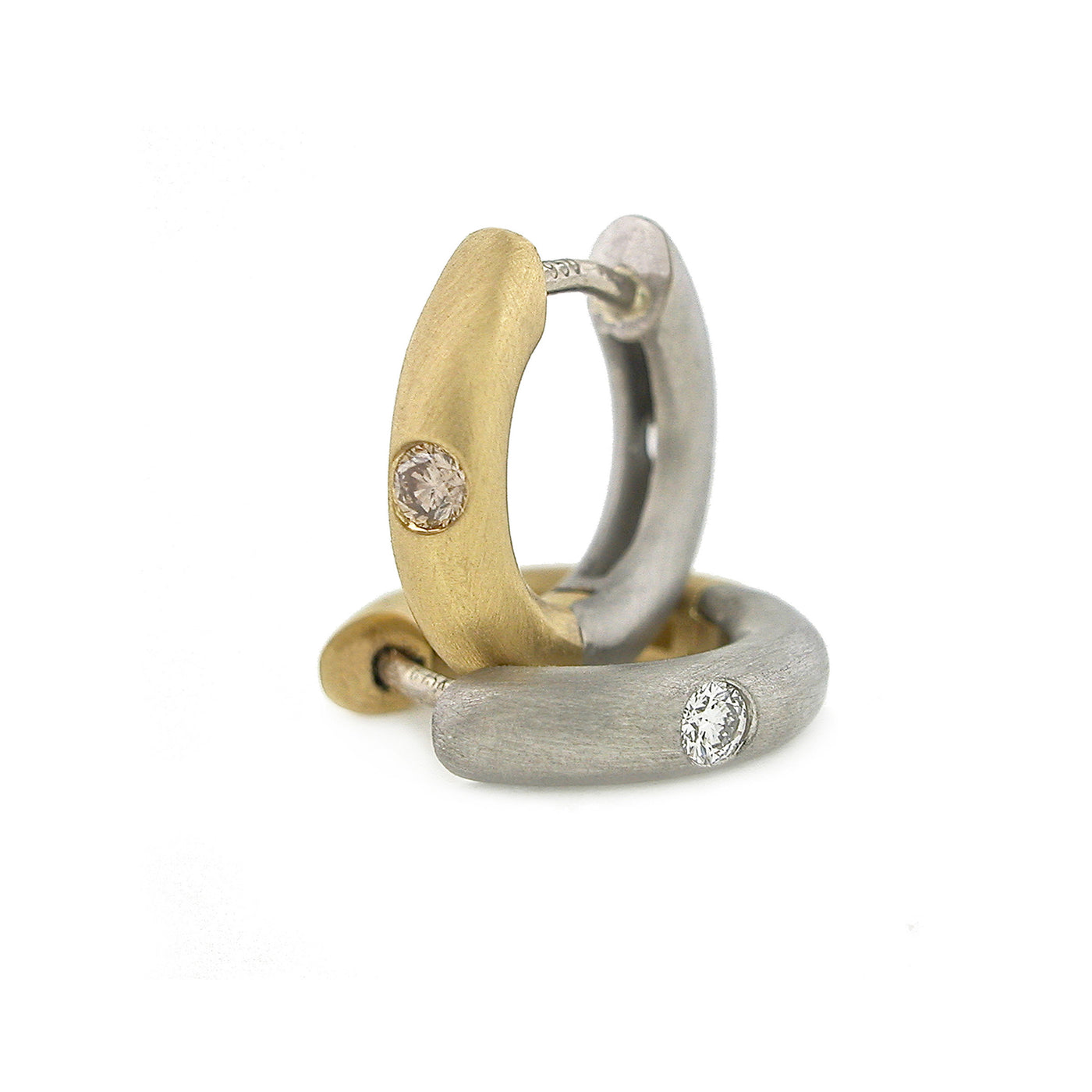 Always Hoop with White and Champagne Diamonds