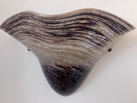 Burgundy Transitions Fluted Sconce