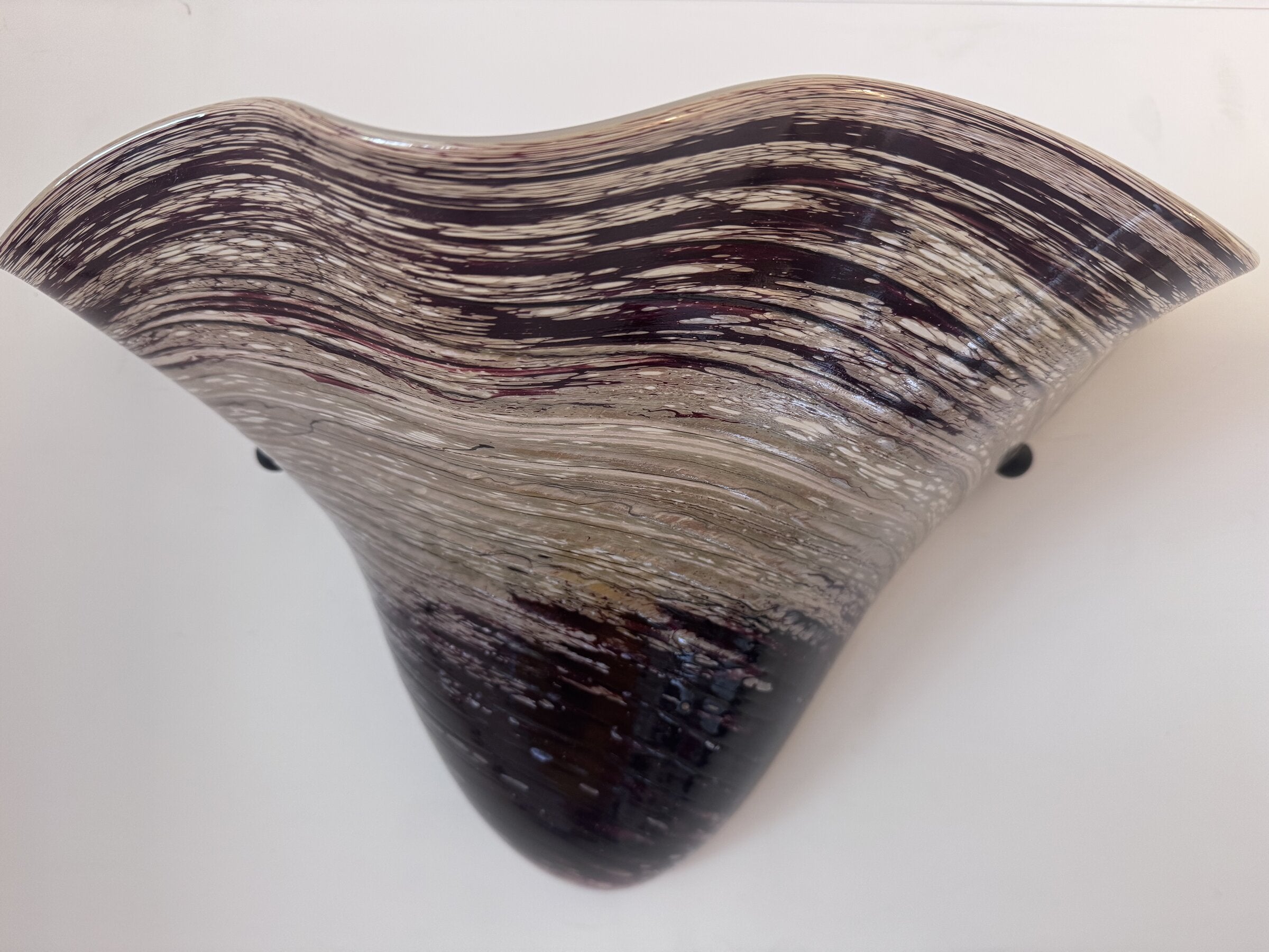 Burgundy Transitions Fluted Sconce