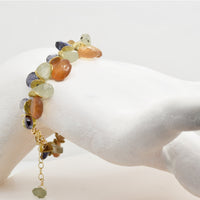Hessonite, Iolite & Prehnite Signature Bracelet
