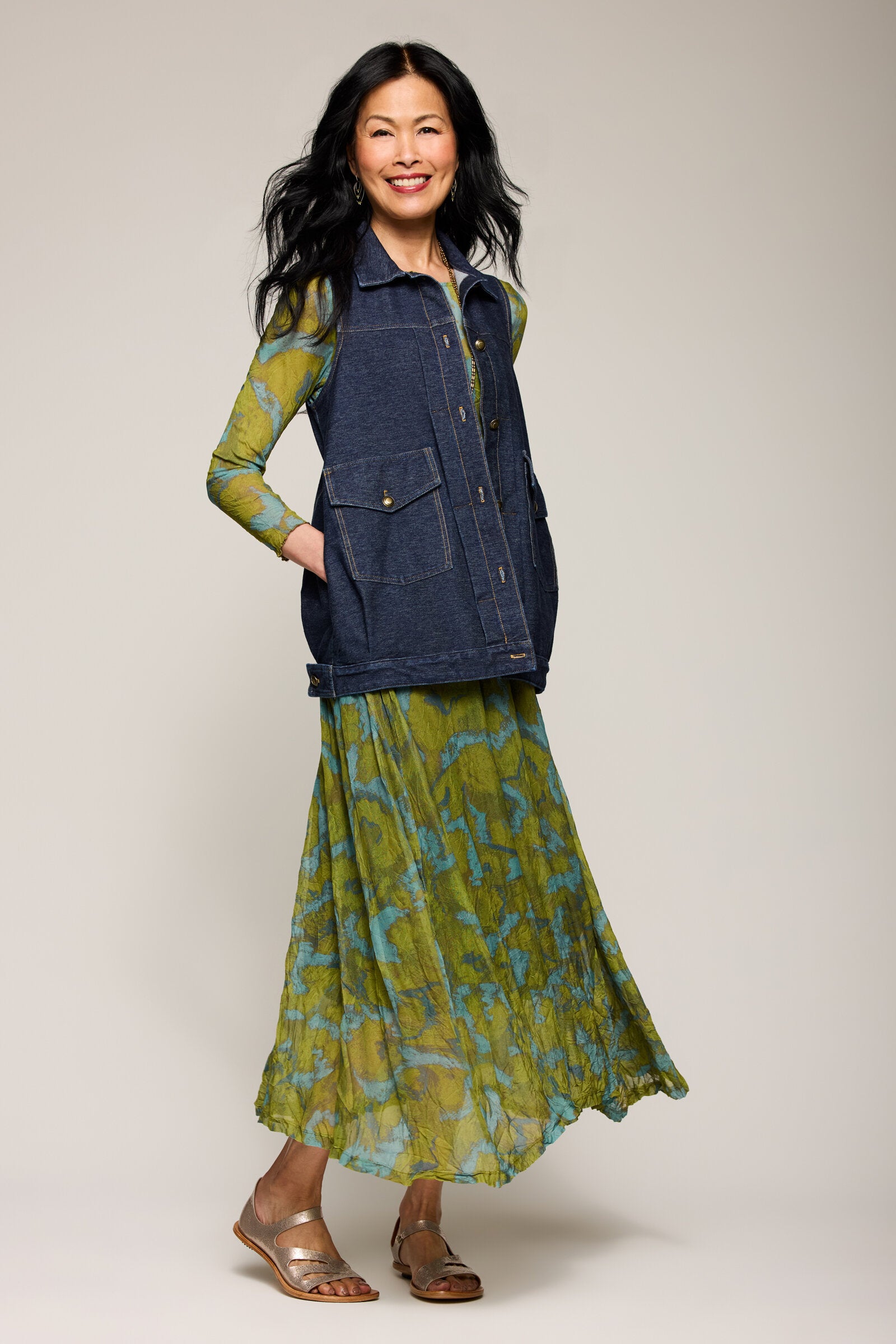 Dream Knit Denim Cara Vest