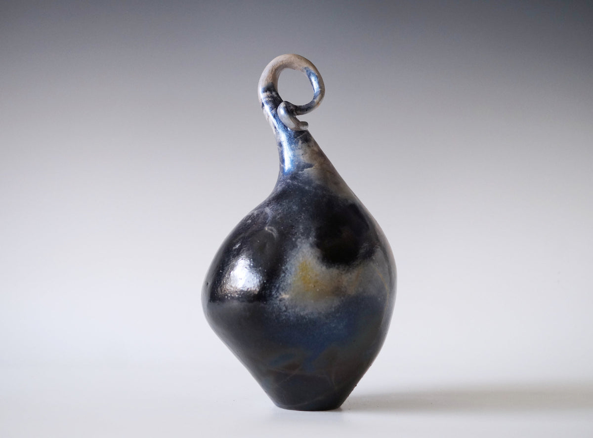 Handmade Pit Raku Vessel 4