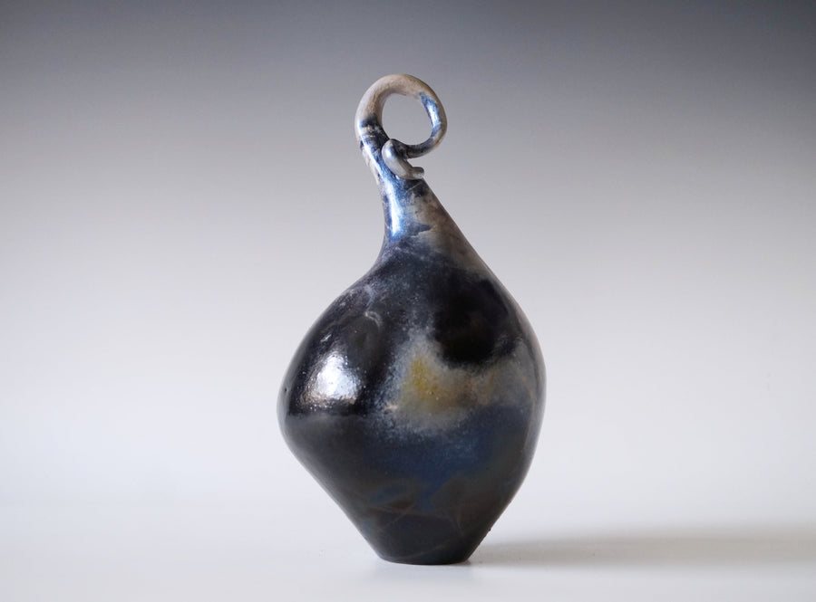 Handmade Pit Raku Vessel 4