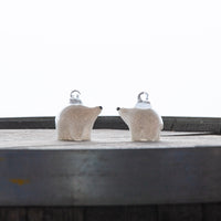 Glass Polar Bear Ornament