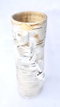 Sculptural Birch Motif Vase